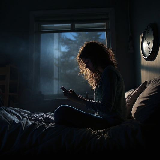 Mujer no puede dormir bien