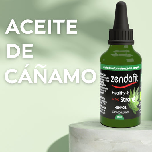 Aceite de cáñamo - 15ml (100% PURO)