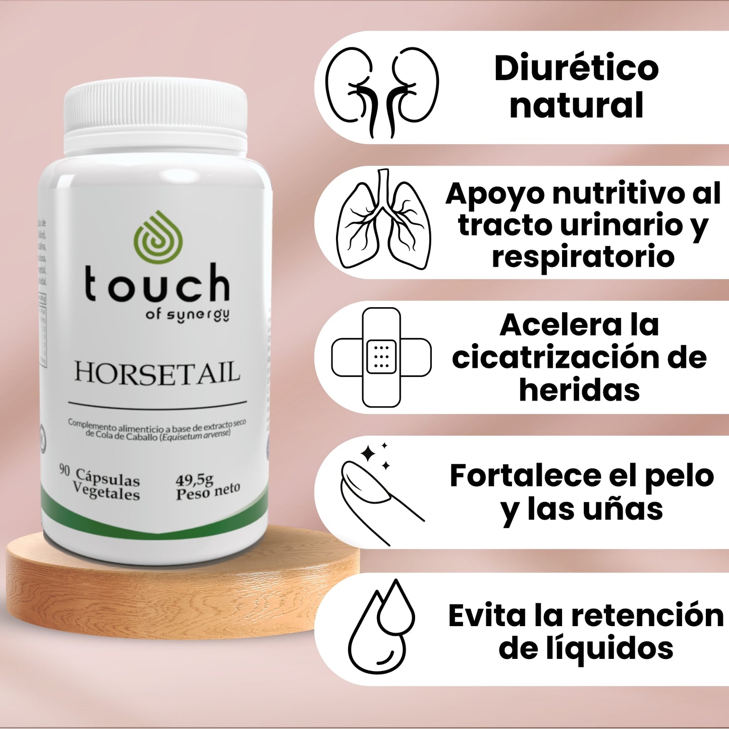 Horsetail (Cola de caballo) - 90 cápsulas vegetales