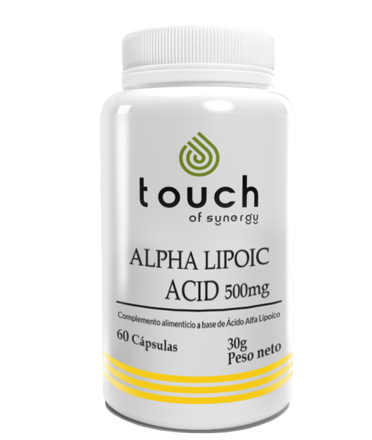 Acido Alpha lipoico 500mg, 60 cápsulas vegetales