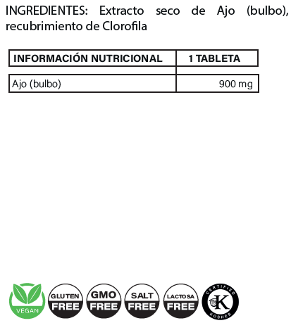 Ajo concentrado - 60 cápsulas