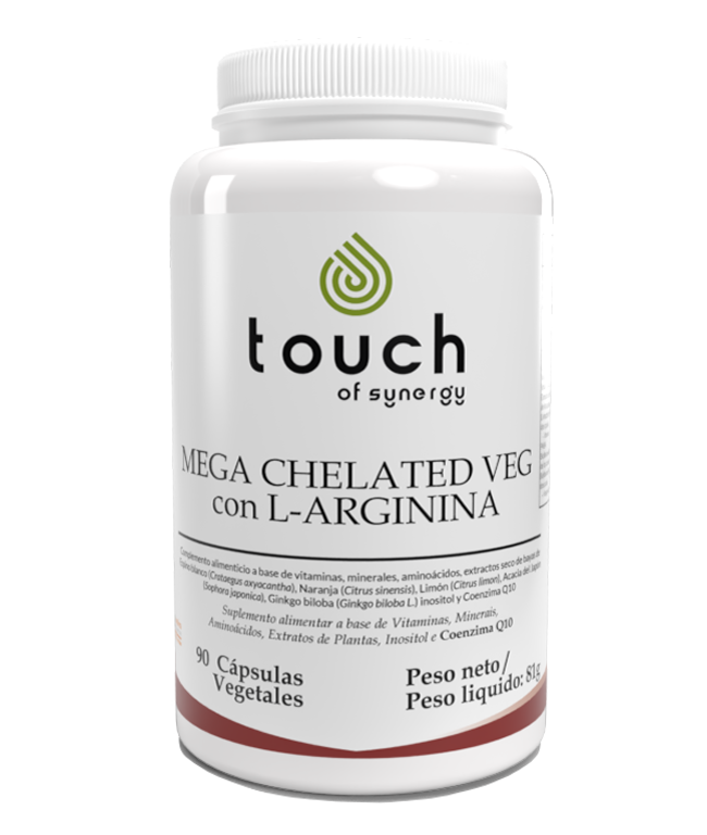 Mega Chelated Veg with L-Arginine - 90 cápsulas vegetales
