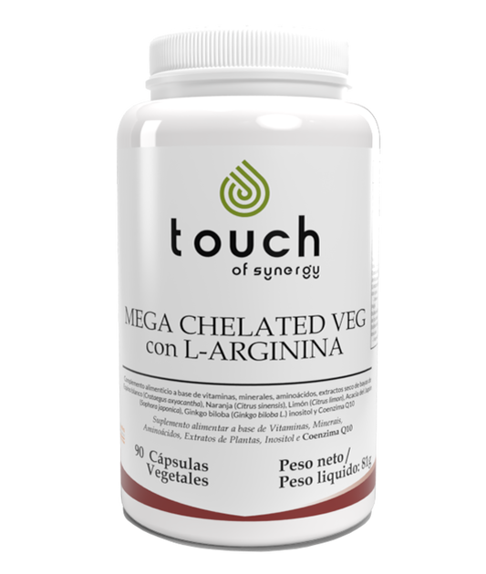 Mega Chelated Veg with L-Arginine - 90 cápsulas vegetales