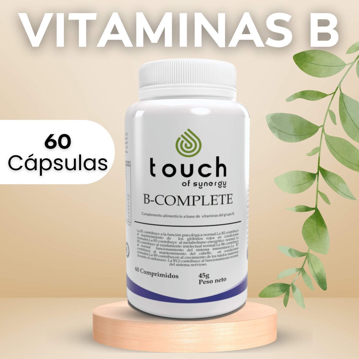 B-Complete - 60 Comprimidos (Vitaminas grupo B)