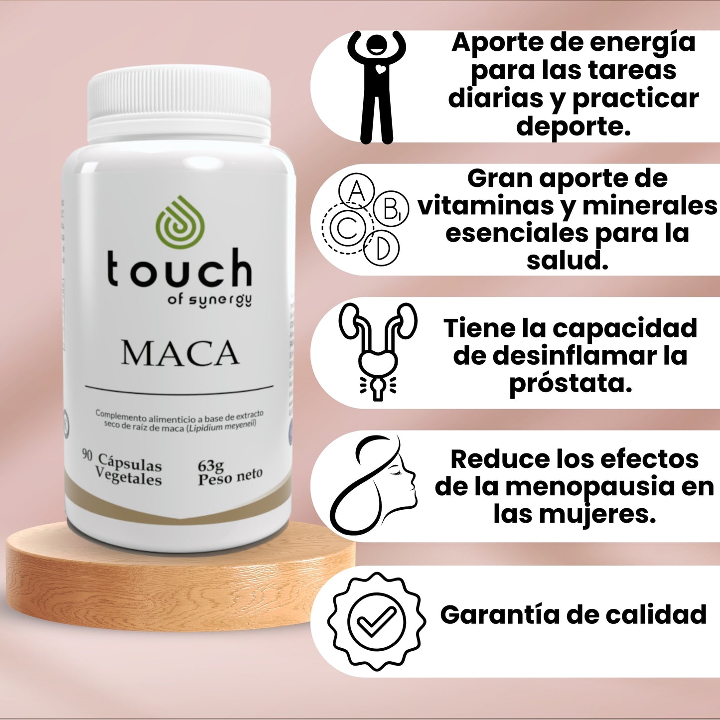Maca - 90 cápsulas vegetales