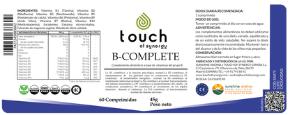 B-Complete - 60 Comprimidos (Vitaminas grupo B)
