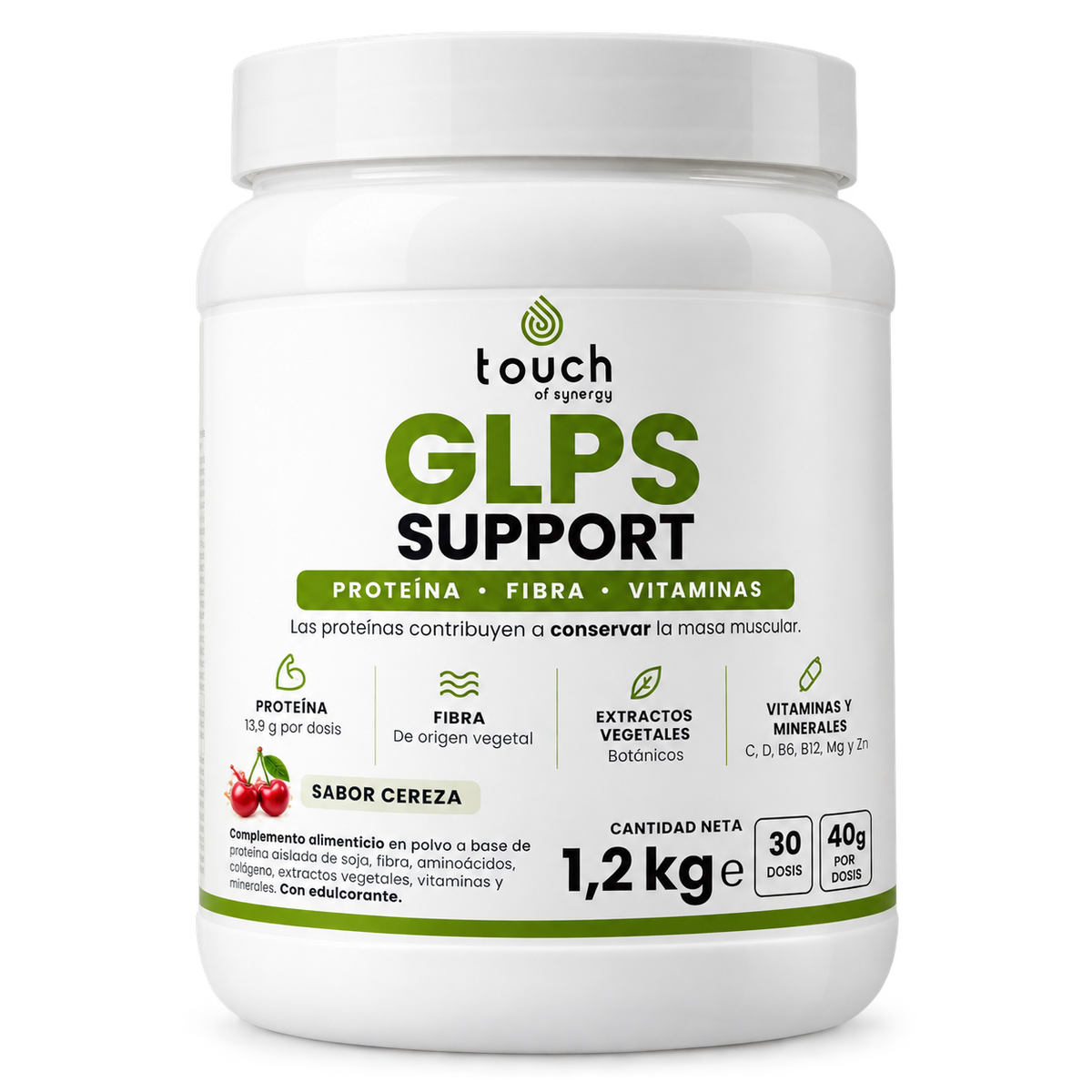 GLPS Support | Complemento Nutricional en Polvo – Proteína, Fibra y Vitaminas